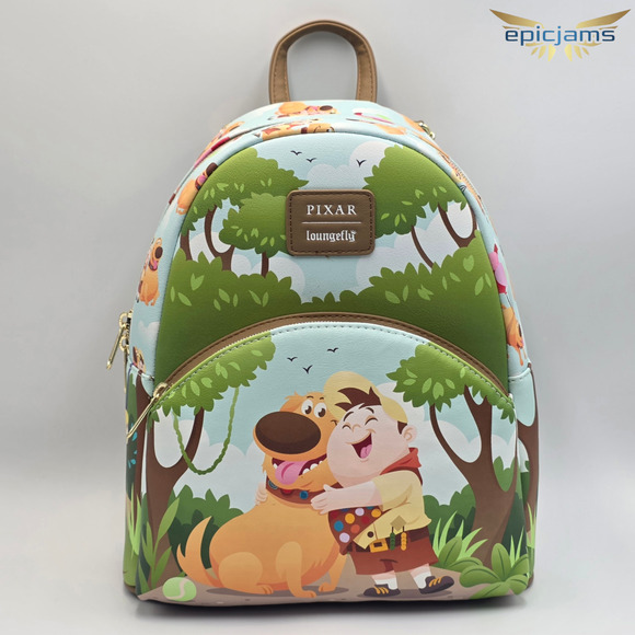 Loungefly Disney Pixar Up Dug & Russell Mini Backpack New